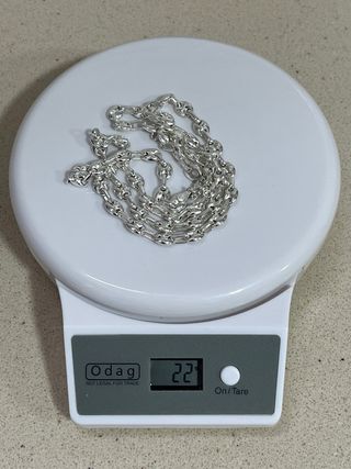 Cadena Plata 925 Calabrote y bandeja y cestos