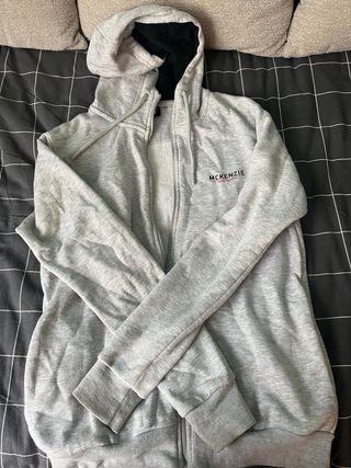 Sudadera McKenzie gris con cremallera