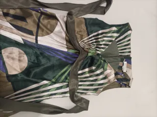 Vestido largo estampado