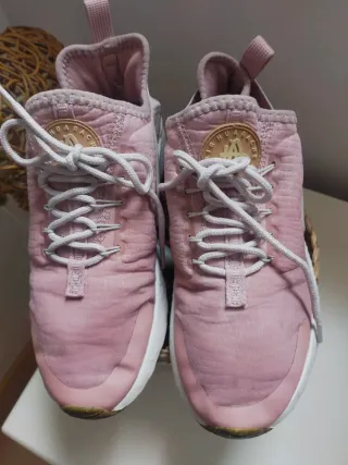 Deportivas Nike Air rosa palo y beige