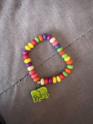 Pulsera mujer cuero marrón y dorado