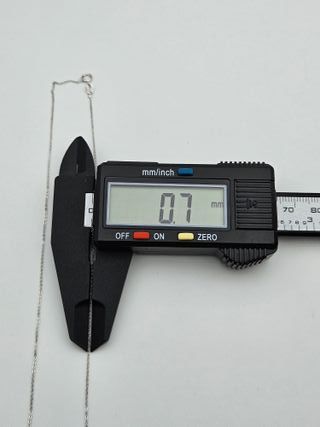 Cadena Oro Blanco 18K 0.8gr 42cm