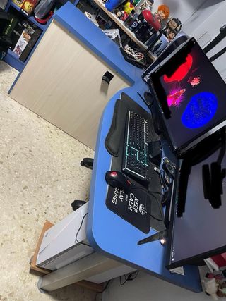 Escritorio en L fuerte y robusto