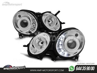 FAROS DELANTEROS LUZ DIURNA LED PARA MERCEDES CLASE E W211
