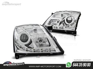 FAROS DELANTEROS LUZ DIURNA LED REAL DRL PARA OPEL VECTRA C
