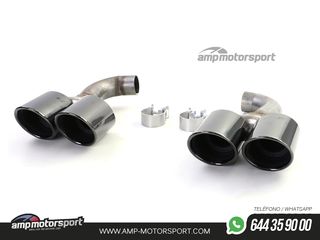 DIFUSOR TRASERO M PERFORMANCE BMW X4 G02 18-21 + COLAS DOBLES NEGRAS
