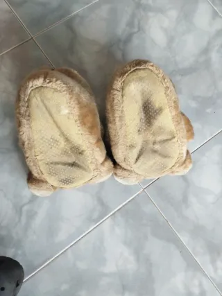 Zapatillas de peluche oso talla única