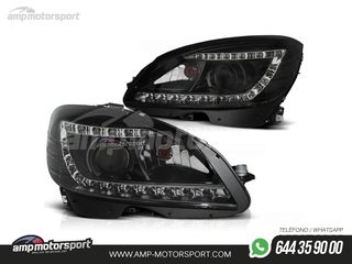 FAROS DELANTEROS LUZ DIURNA LED PARA MERCEDES CLASE C W204
