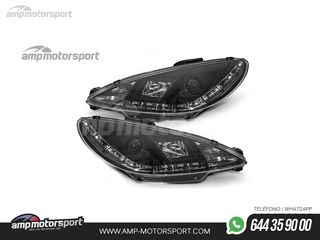 FAROS DELANTEROS LUZ DIURNA LED PARA PEUGEOT 206