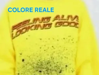 Felpa Zara donna gialla neon tg L