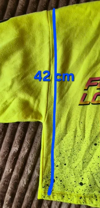 Felpa Zara donna gialla neon tg L