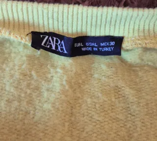 Felpa Zara donna gialla neon tg L