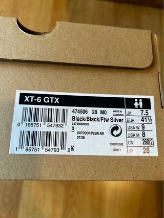 Salomon XT-6 GTX Scarpe Nere