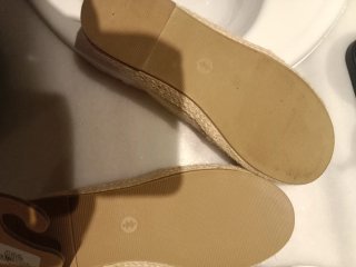 Alpargatas Primark Blancas y Doradas Talla 37
