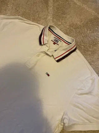 Polo Tommy Hilfiger Blanco Talla XL