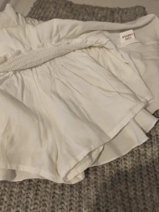 Falda pantalón Pink Pomelo blanca