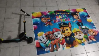 Lona cumpleaños Patrulla Canina