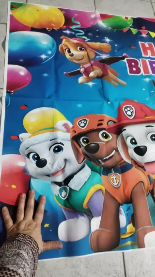 Lona cumpleaños Patrulla Canina