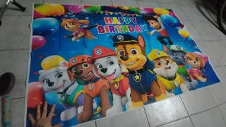 Lona cumpleaños Patrulla Canina