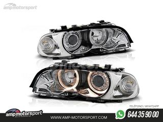 FAROS DELANTEROS OJOS DE ANGEL PARA BMW SERIE 3 E46 / COUPE / CABRIO