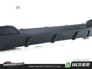 DIFUSOR TRASERO MATE BMW SERIE 5 F10/F11 + COLAS DOBLES CARBONO