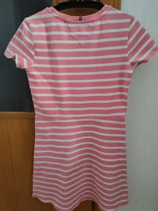 Vestido Tommy Hilfiger niña rayas rosa