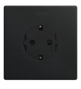 Pack 9 Enchufes Simón 270 Clean Negro