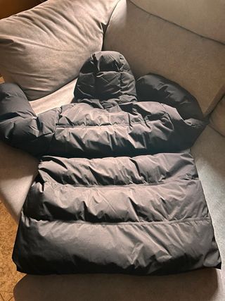 Parka Uniqlo Plumas Negra