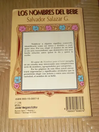 Libro: Los nombres del bebé