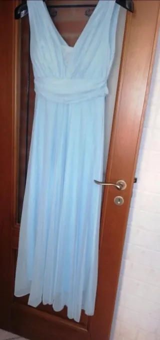 Abito cerimonia celeste