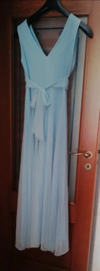 Abito cerimonia celeste