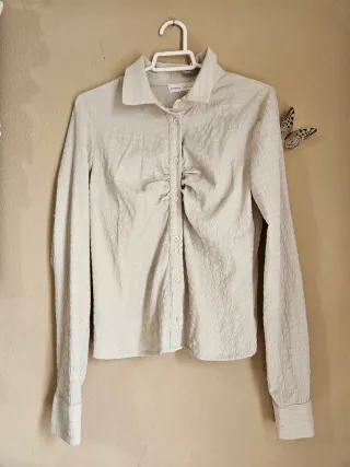 Conjunto dos piezas beige y multicolor