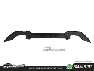 DIFUSOR TRASERO PARA BMW SERIE 3 G20 G21 + COLAS DOBLES CROMADAS