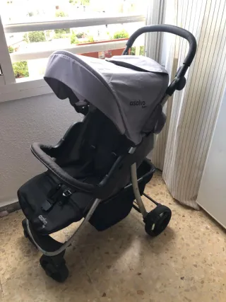 Carrito de bebé Asalvo gris