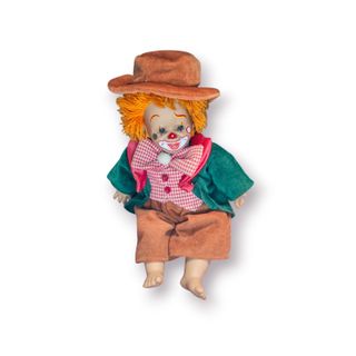 Boneco Palhaço Vintage Decorativo