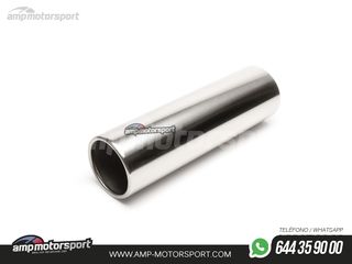 COLA DE ESCAPE REDONDA RECTA 102MM