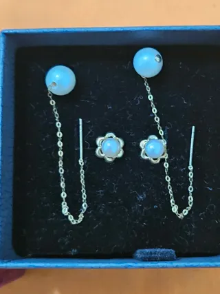 Pendientes Oro y Perlas Fercos Joyeros