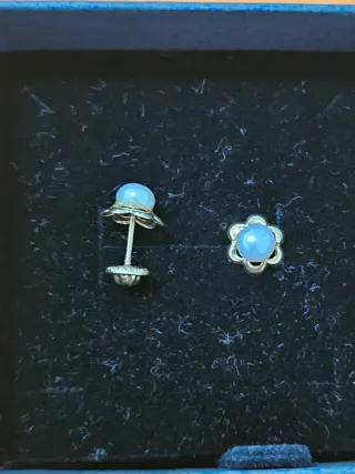 Pendientes Oro y Perlas Fercos Joyeros