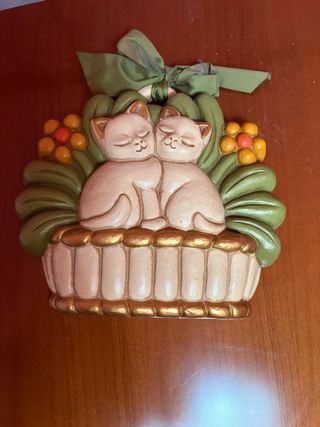 Formella Thun Gatti Cesto Fiori