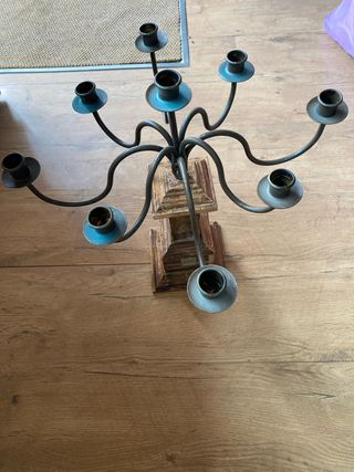 Candelabro estilo rústico 9 brazos