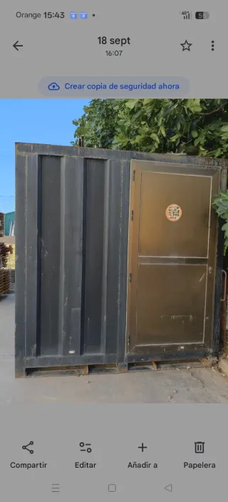 Caseta Contenedor 2.20x2.40m Forrada Interior