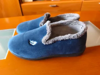 Zapatillas de estar por casa mujer azul