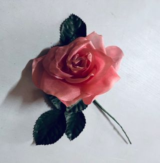 Rose artificiali rosa antico