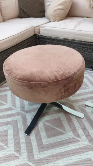 Taburete banqueta puff otomana vintage