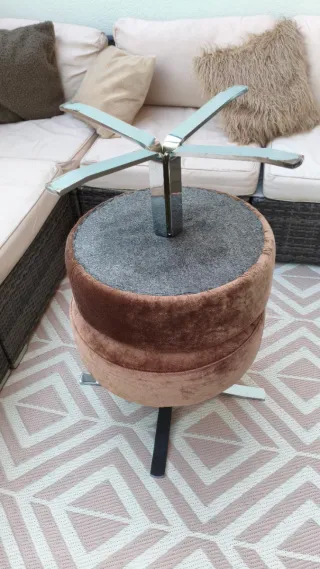 Taburete banqueta puff otomana vintage