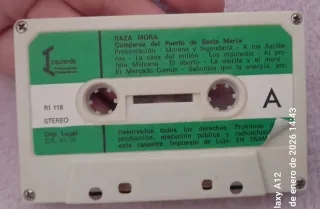 Casete Raza Mora Carnavales Cádiz 1978 ● 1 premio