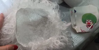 Peluca rizada blanca Nueva, 6€!!