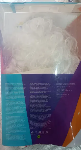 Peluca rizada blanca Nueva, 6€!!