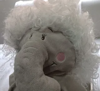 Peluca rizada blanca Nueva, 6€!!