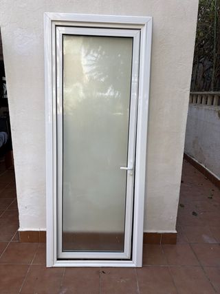 Puerta de vidrio doble panel